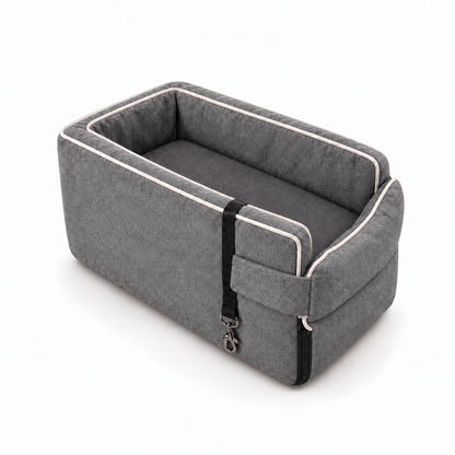 Gray Pawfect Travel Car Seat for small dogs